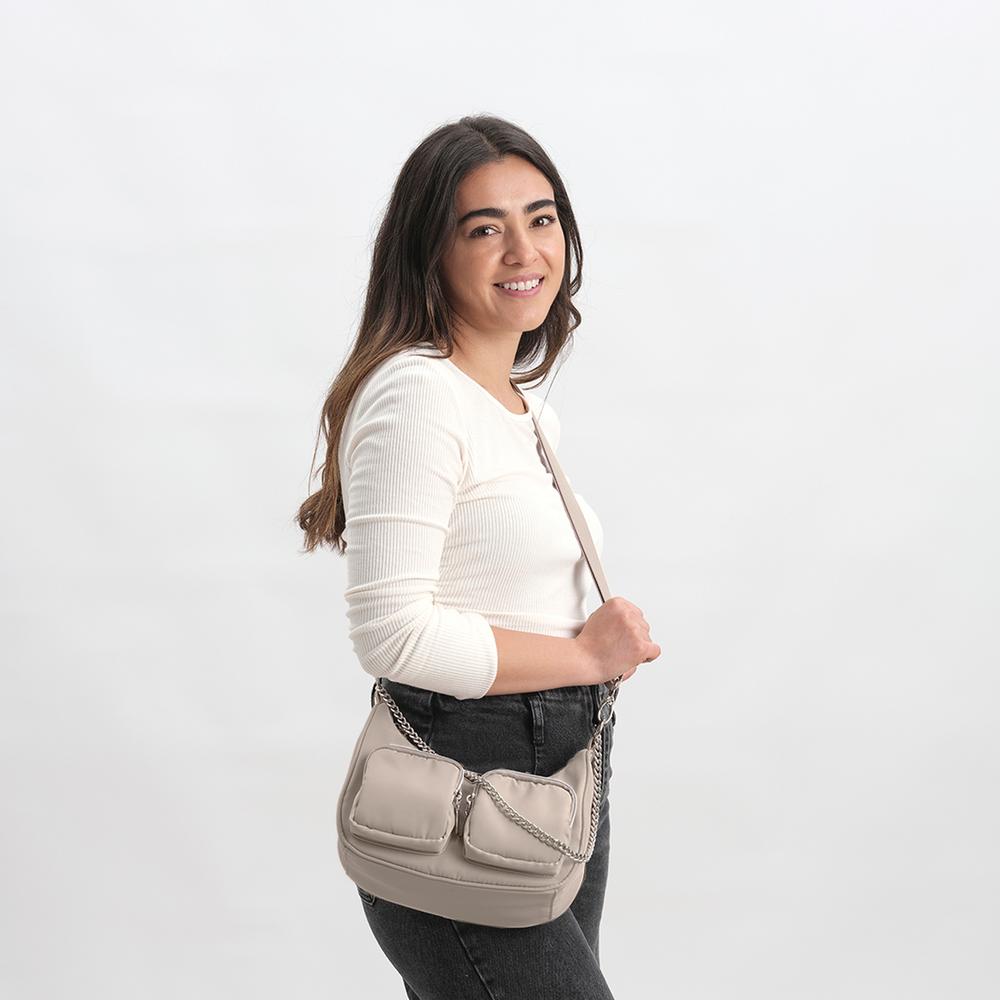 Foto 6 pulgar | Bolsa Crossbody de Mujer Tipo Bandolera de Mano Luckyly Eden Beige