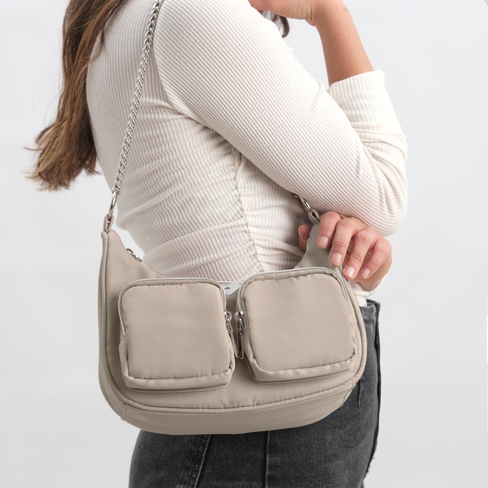 Foto 6 | Bolsa Crossbody de Mujer Tipo Bandolera de Mano Luckyly Eden Beige