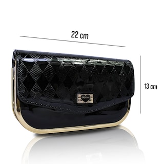 Foto 3 | Bolso Cruzado Tipo Crossbody con Monedero Negro de Mujer
