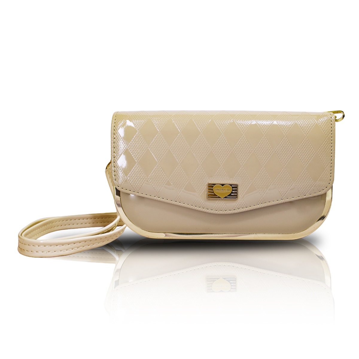 Foto 3 pulgar | Bolso Cruzado Tipo Crossbody con Monedero Beige de Mujer