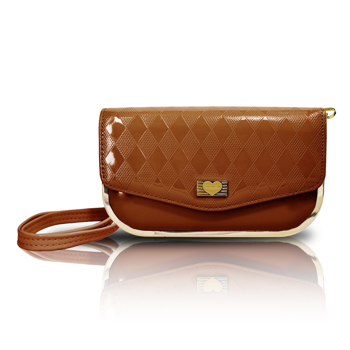 Foto 3 pulgar | Bolso Cruzado Tipo Crossbody con Monedero Marrón de Mujer