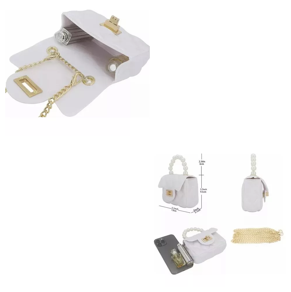 Foto 2 | Mini Bolsa Crossbody Monedero Cute Casual Blanco para Niña