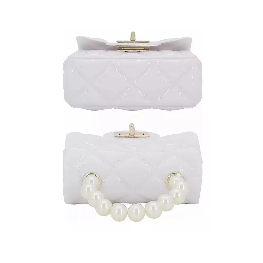 Foto 5 pulgar | Mini Bolsa Crossbody Monedero Cute Casual Blanco para Niña