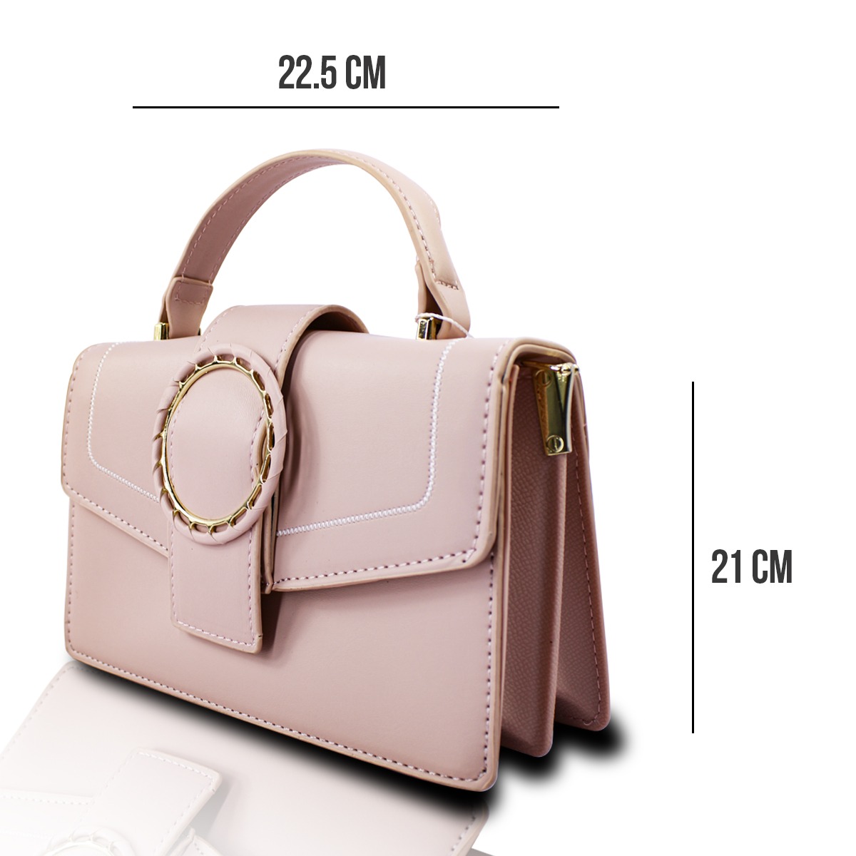 Foto 3 pulgar | Bolso Rosa De Hombro Y Mano Crosbody Para Mujer