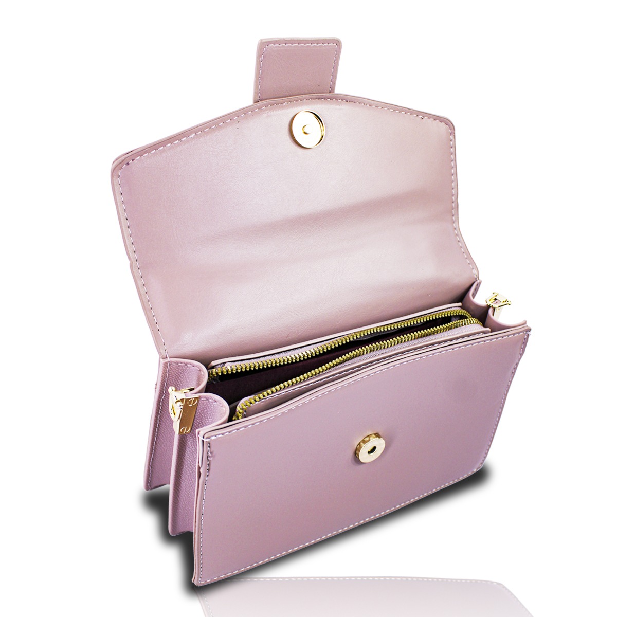 Foto 4 pulgar | Bolso Rosa De Hombro Y Mano Crosbody Para Mujer