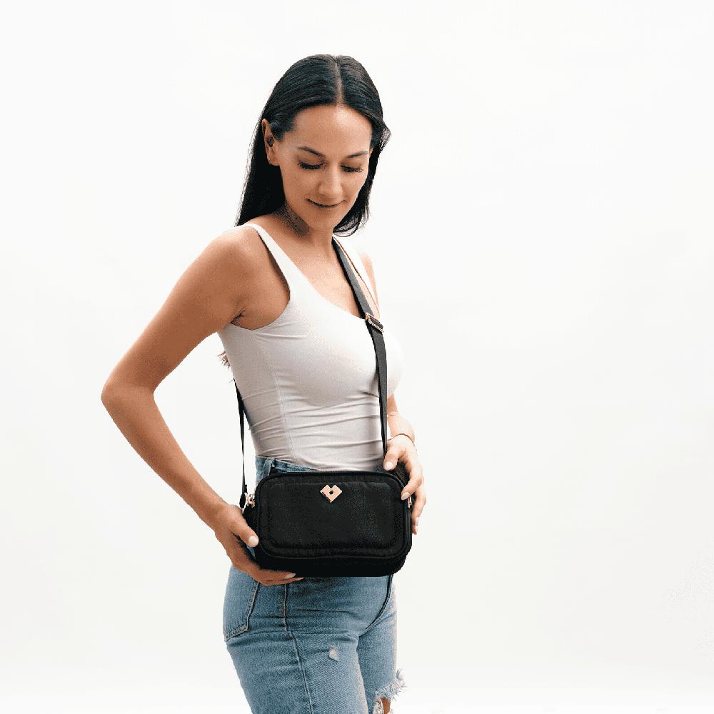 Foto 6 pulgar | Bolsa Crossbody Luckyly Nubia Negra