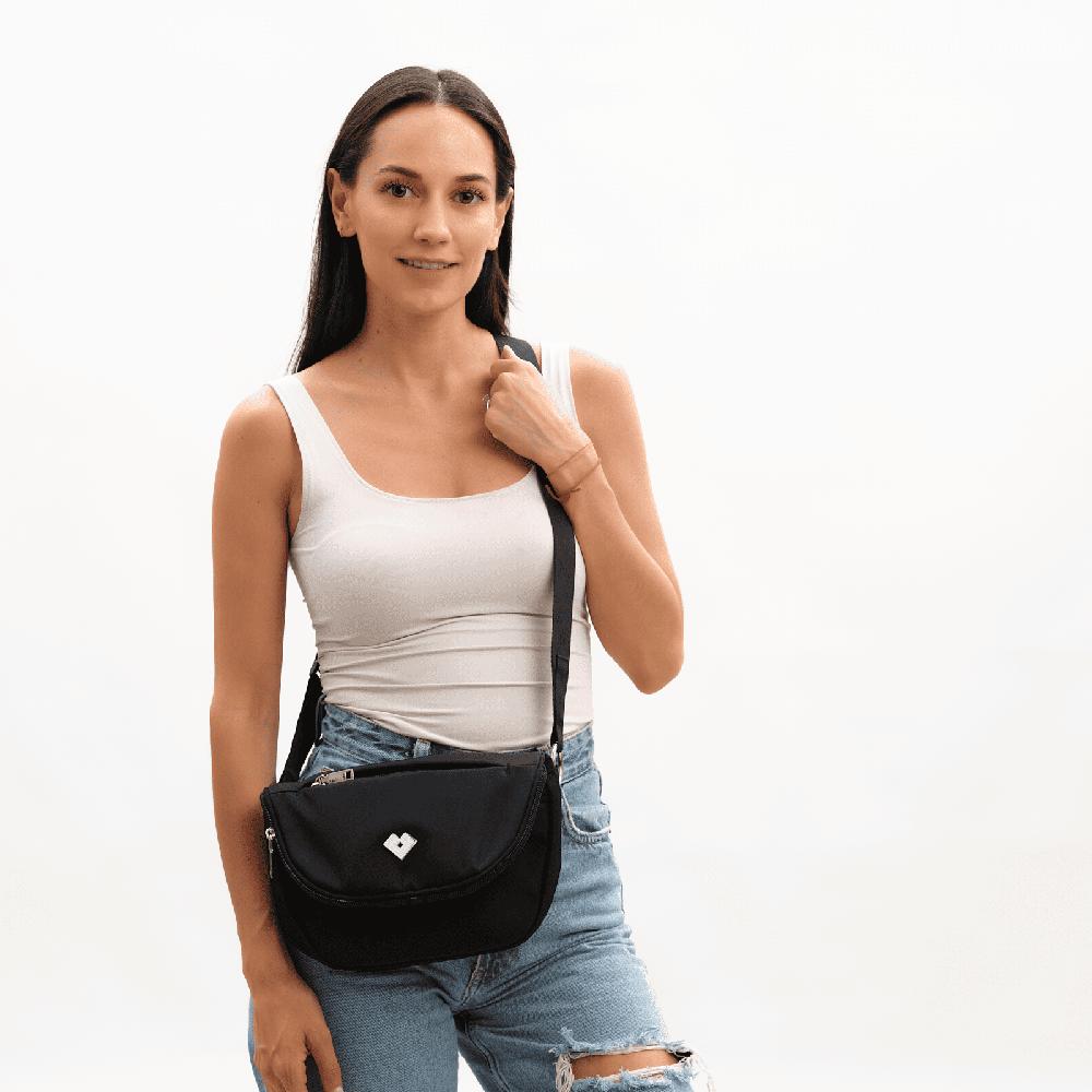Foto 6 pulgar | Bolsa Crossbody LuckyLy Negra para Mujer