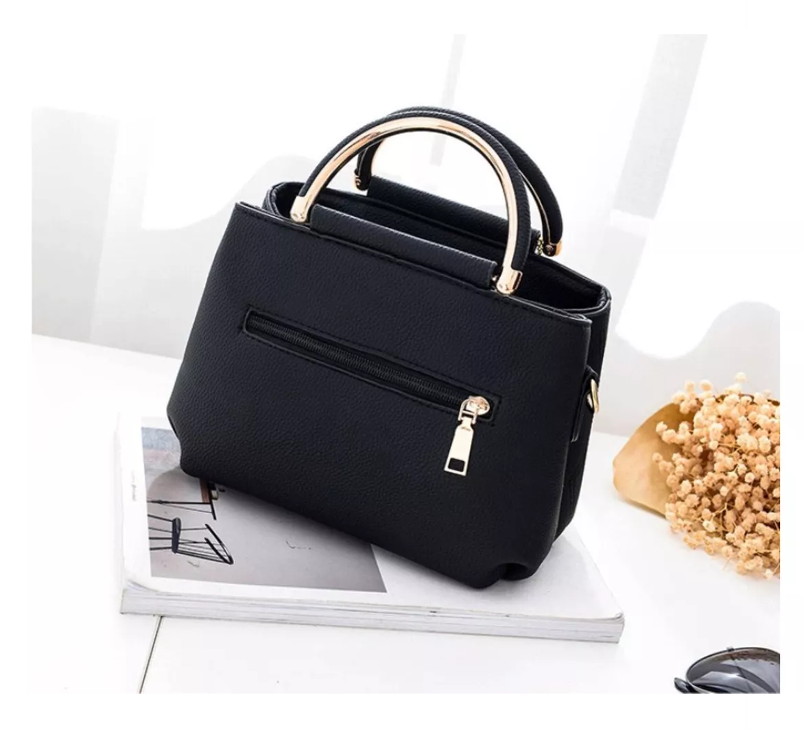 Foto 5 pulgar | Bolso de Mano Crossbody Negro Para Mujer