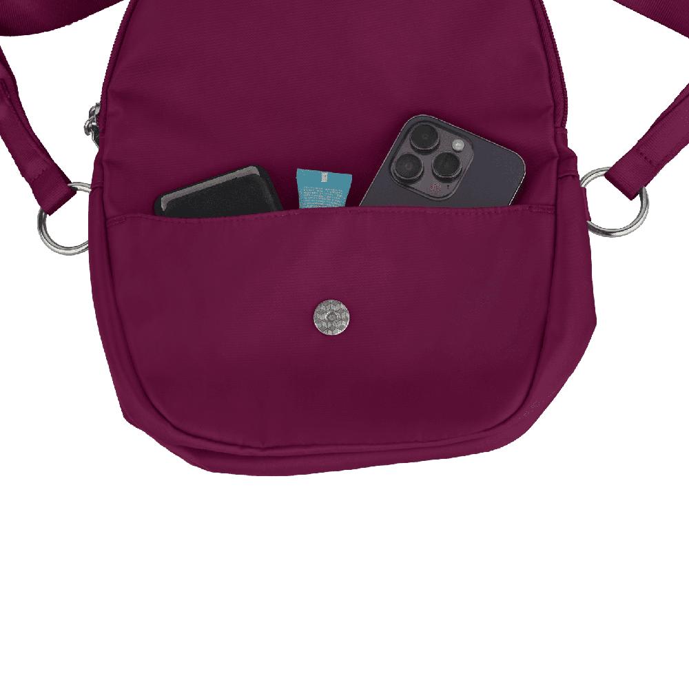 Foto 5 pulgar | Bolsa Crossbody Bandolera LuckyLy Nila Vino para Mujer