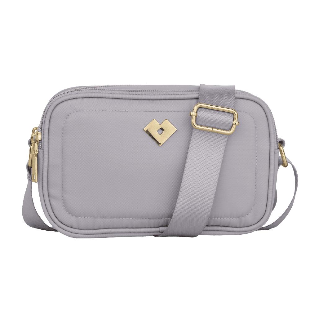Foto 2 pulgar | Bolsa Crossbody Moderna Bandolera Luckyly Modelo Nubia Gris para Mujer
