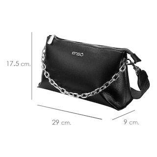 Foto 6 | Bolsa Crossbody Enso Glam De Verano Mujer Eb2432cbb16 Negro Negro