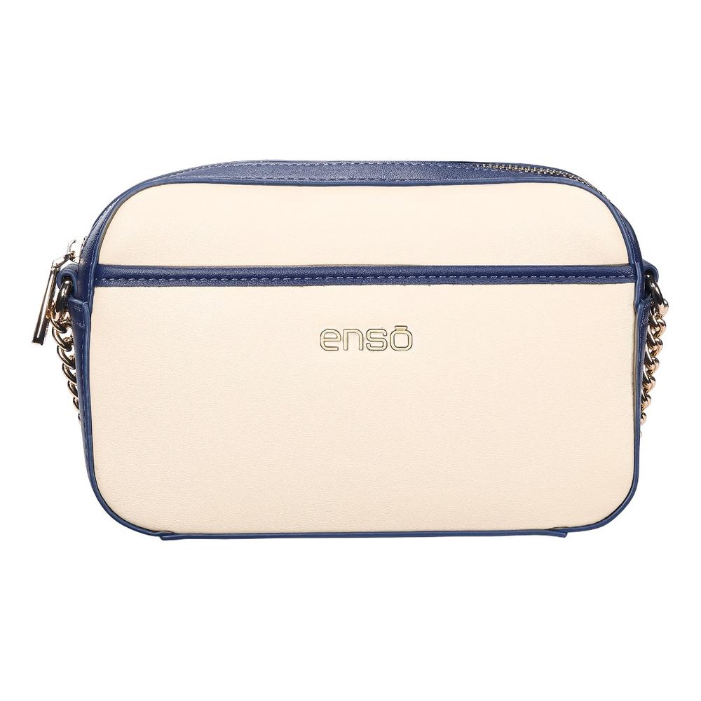 Bolsa Crossbody Enso Soleil Chic Mujer Eb2432cbbl15 Beige/azul Marino Beige