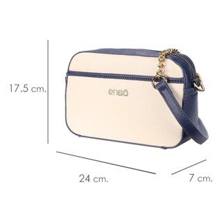 Foto 7 | Bolsa Crossbody Enso Soleil Chic Mujer Eb2432cbbl15 Beige/azul Marino Beige