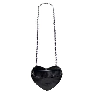 Foto 1 | Mariconera Para Dama Negro Napa Sintetico Petit Yamilet Corazón Nueva Imagen