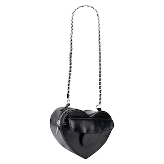 Foto 2 | Mariconera Para Dama Negro Napa Sintetico Petit Yamilet Corazón Nueva Imagen