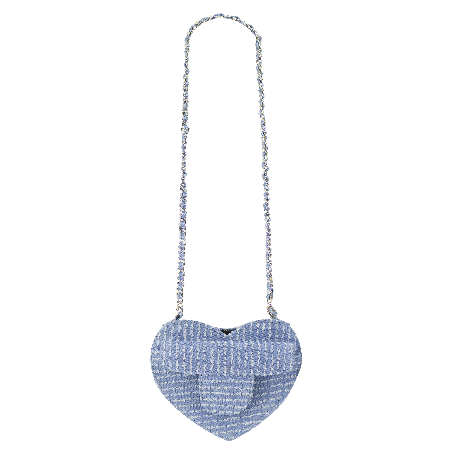 Foto 1 | Mariconera Para Dama Denim Textil Bull Textil Petit Yamilet Corazón Nueva Imagen