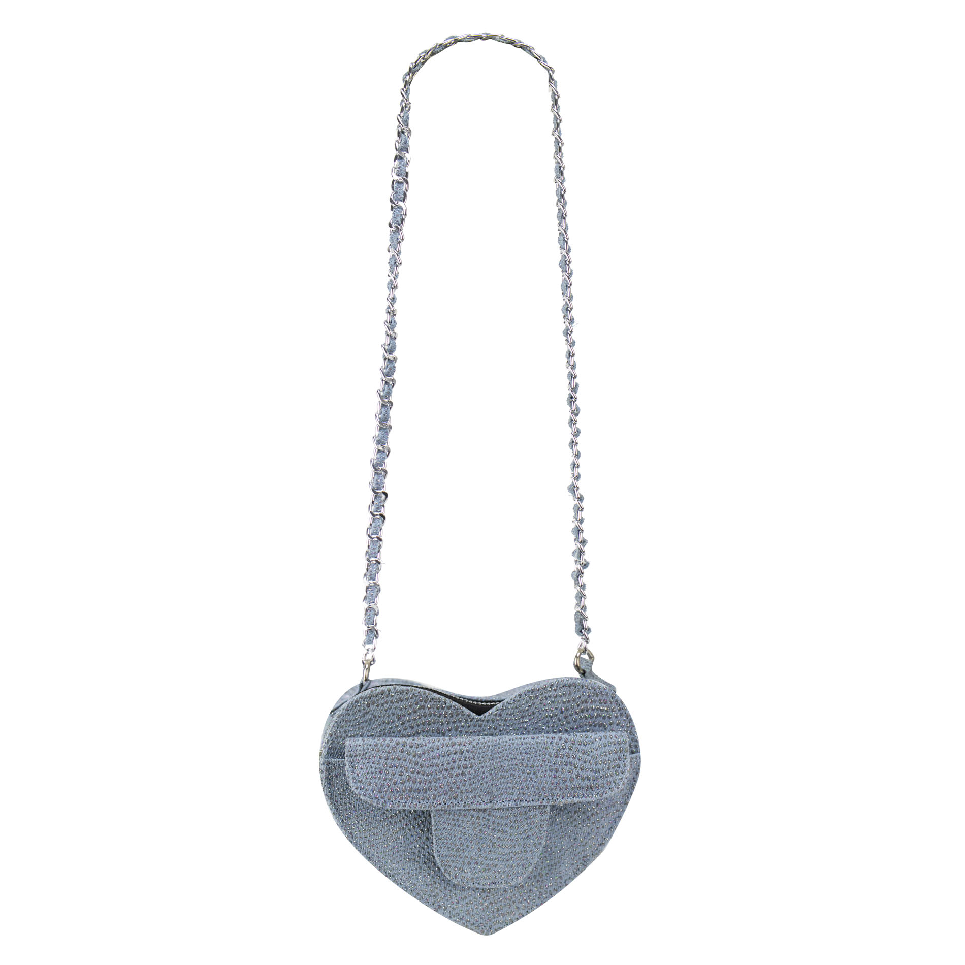 Mariconera Para Dama Inox Textil Arlet Textil Petit Yamilet Corazón Nueva Imagen