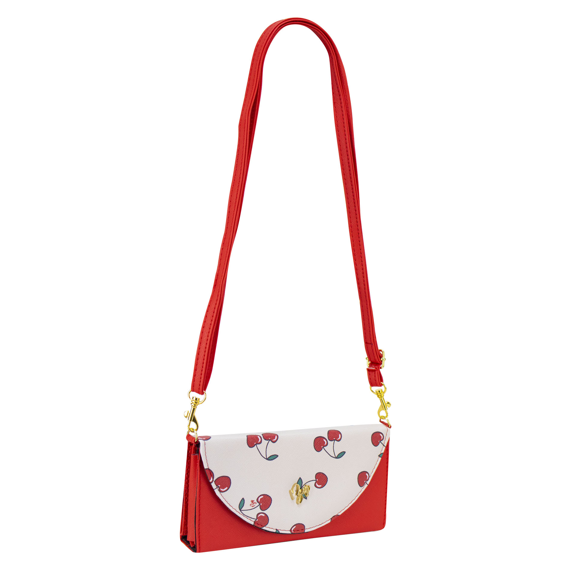 Foto 2 | Porta Celular Para Dama Rojo Cerezas Sintetico Maxi Ana Nueva Imagen