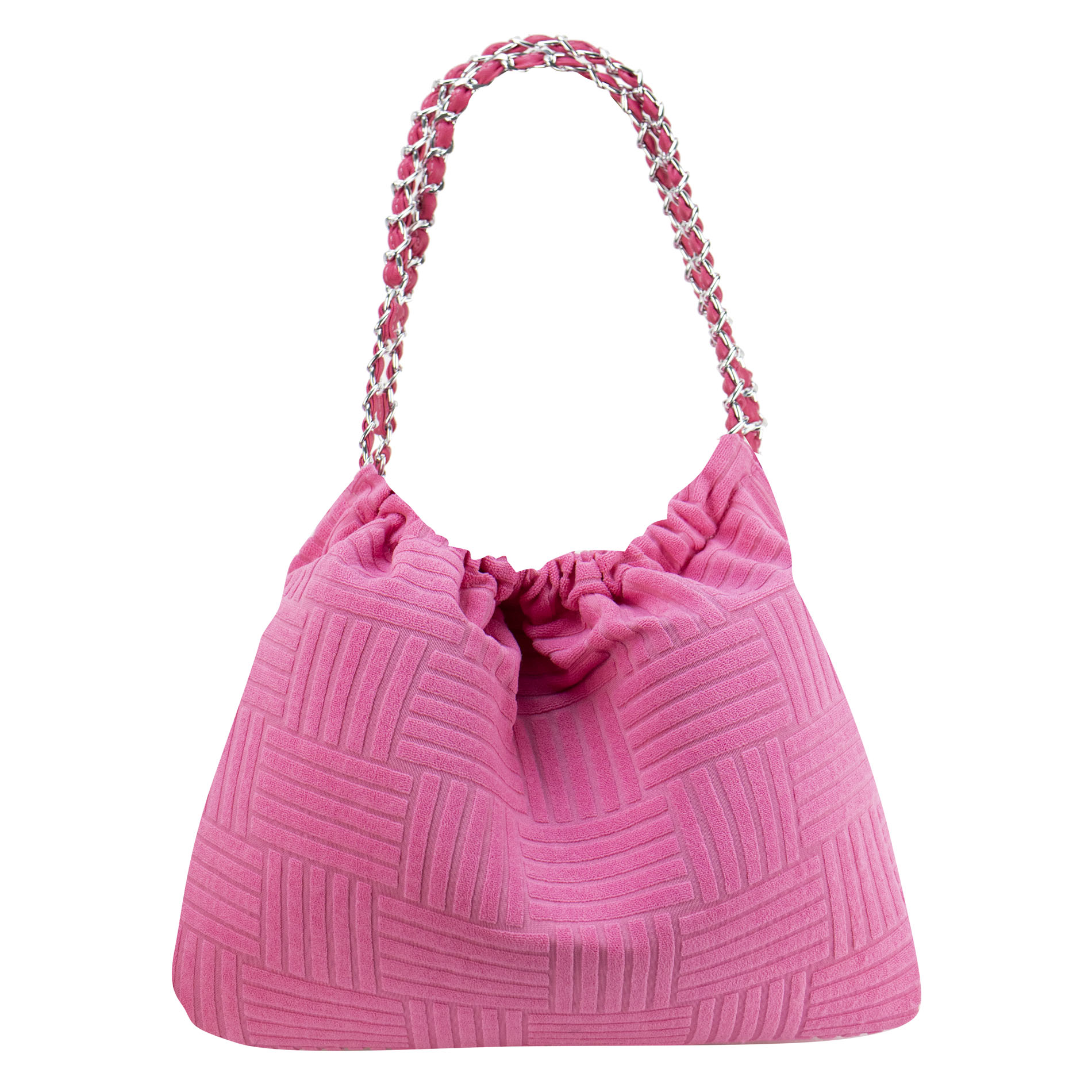 Foto 4 pulgar | Mariconera Para Dama Rosa Toalla Botega Textil/sintetico Julia Nueva Imagen