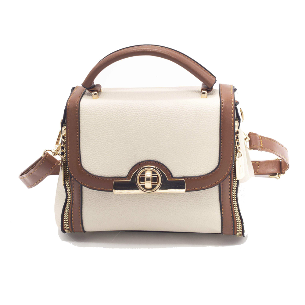 Bolsa Crossbody Klean color Blanco con Correa Ajustable y Amplio Espacio Interior