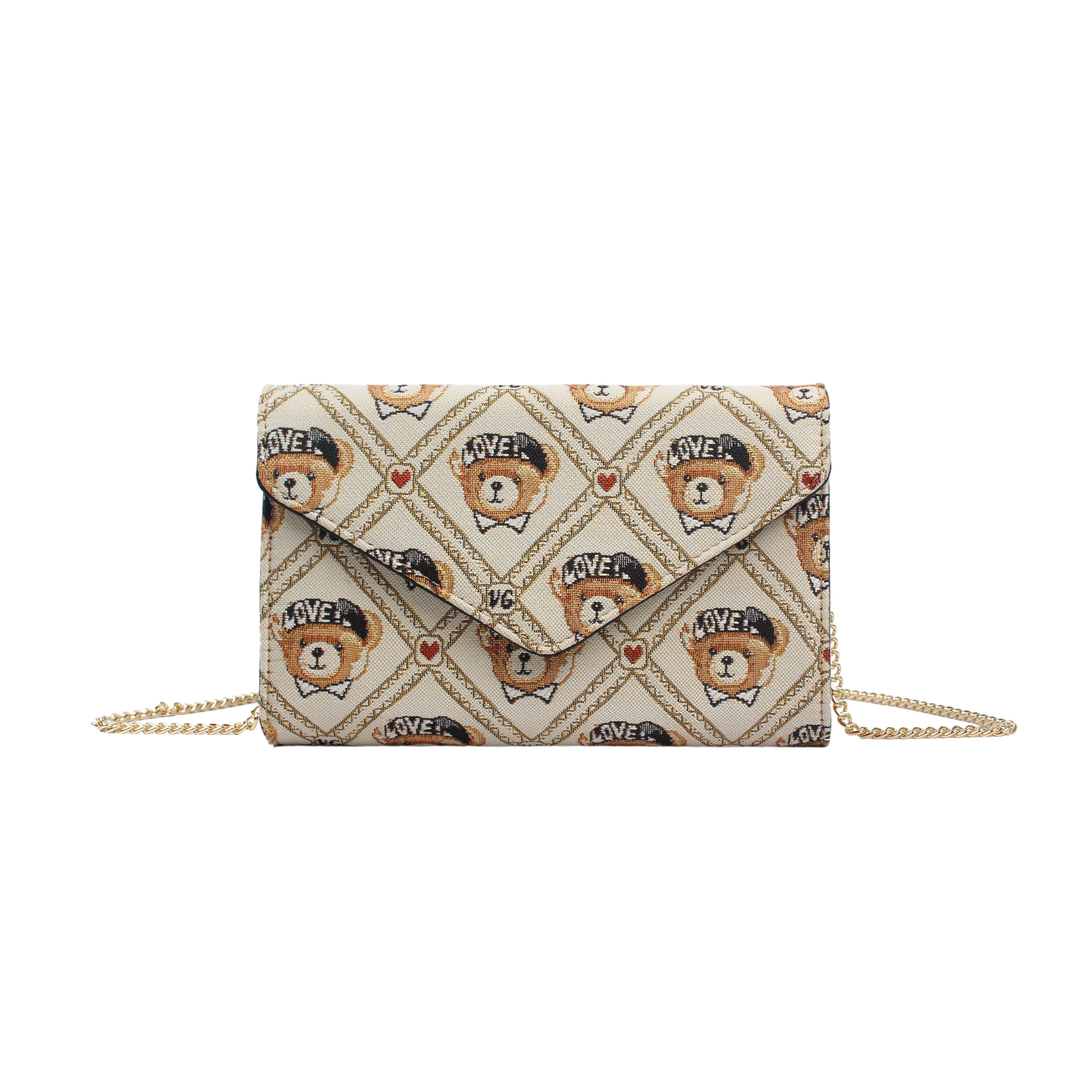 Crossbody Van Gogh Bear Beige