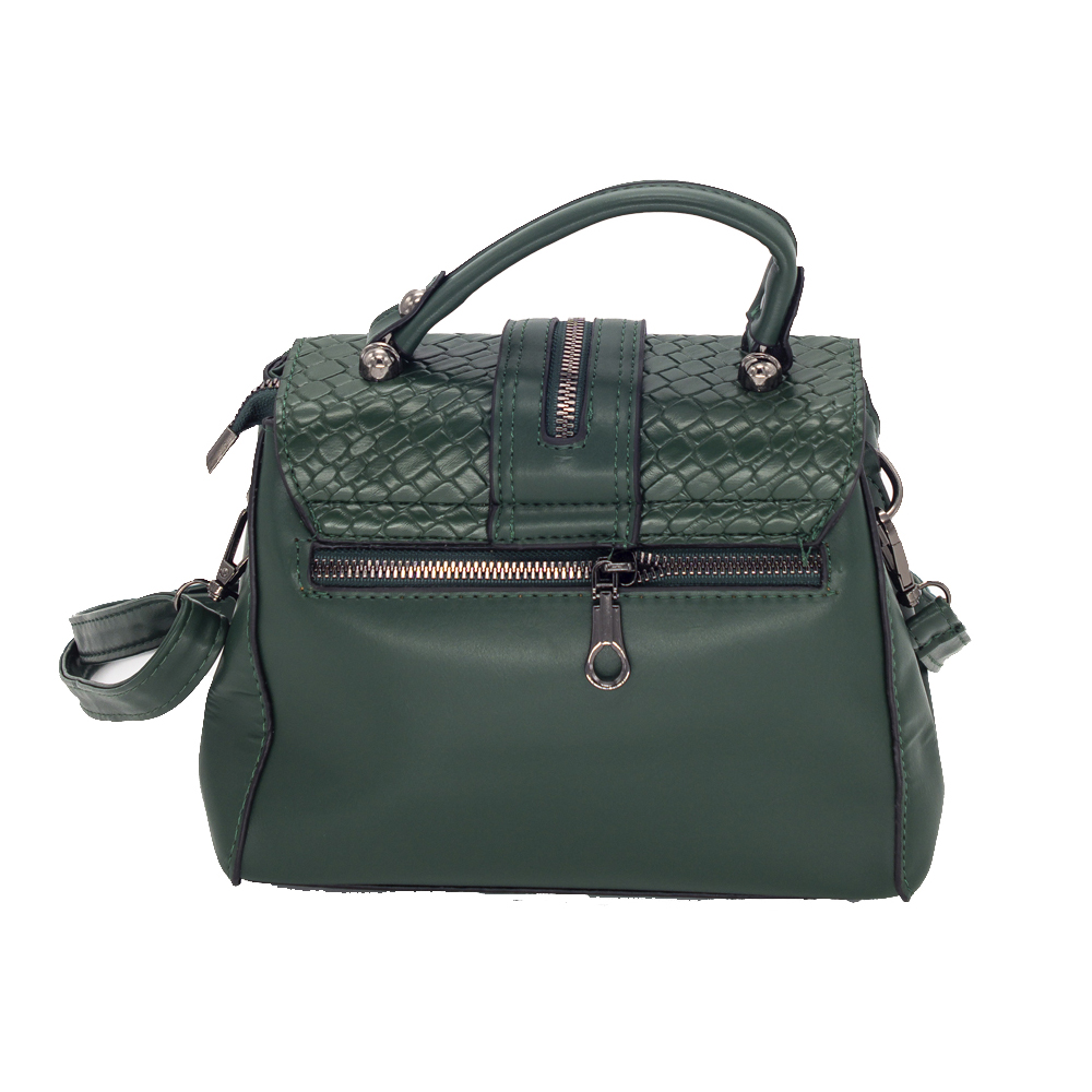 Foto 3 pulgar | Bolsa Crossbody Klean color Verde con Hebilla Decorativa