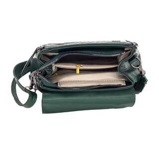 Foto 3 | Bolsa Crossbody Klean color Verde con Hebilla Decorativa