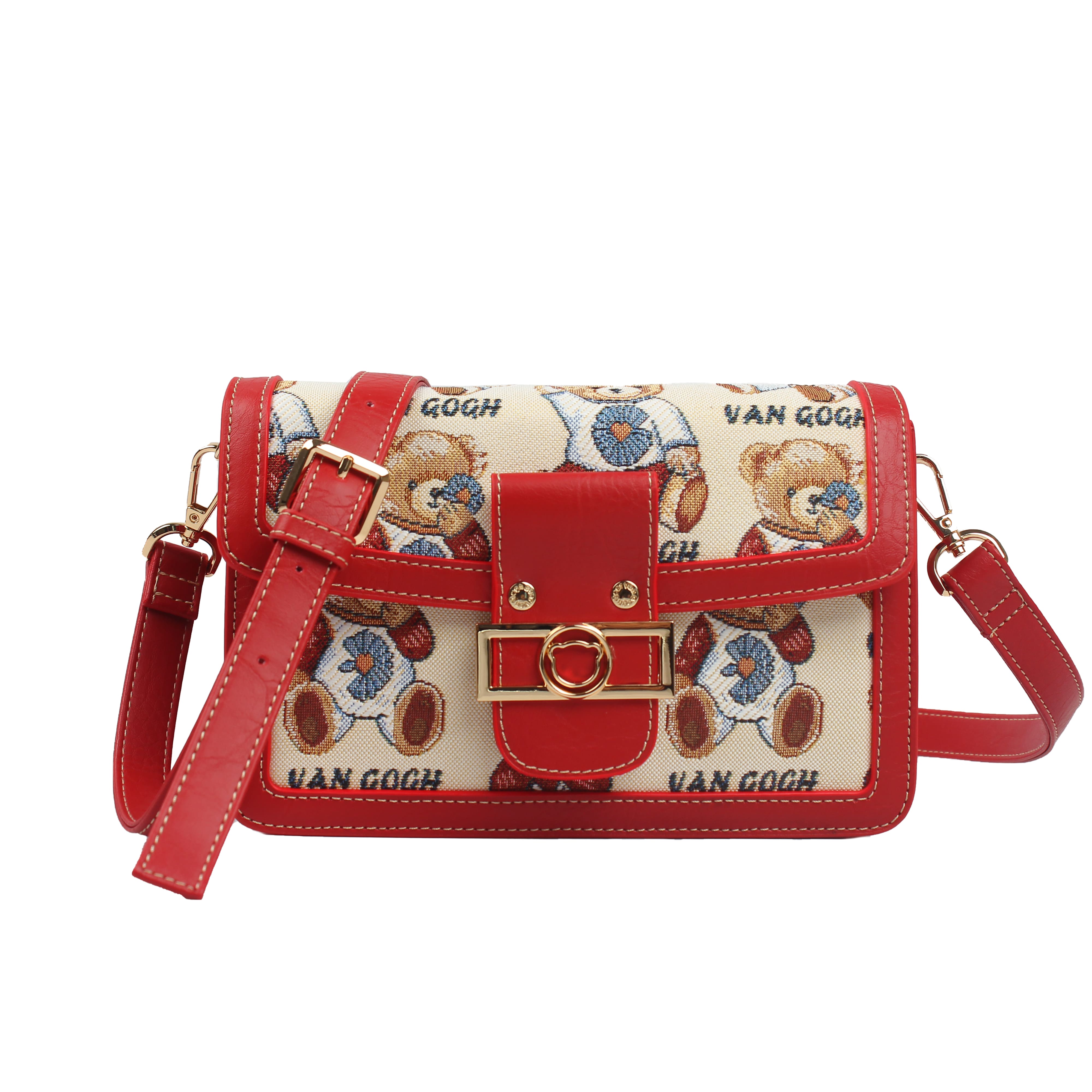 Foto 2 pulgar | Crossbody Van Gogh Bear By Henney Bear V072 Camomile