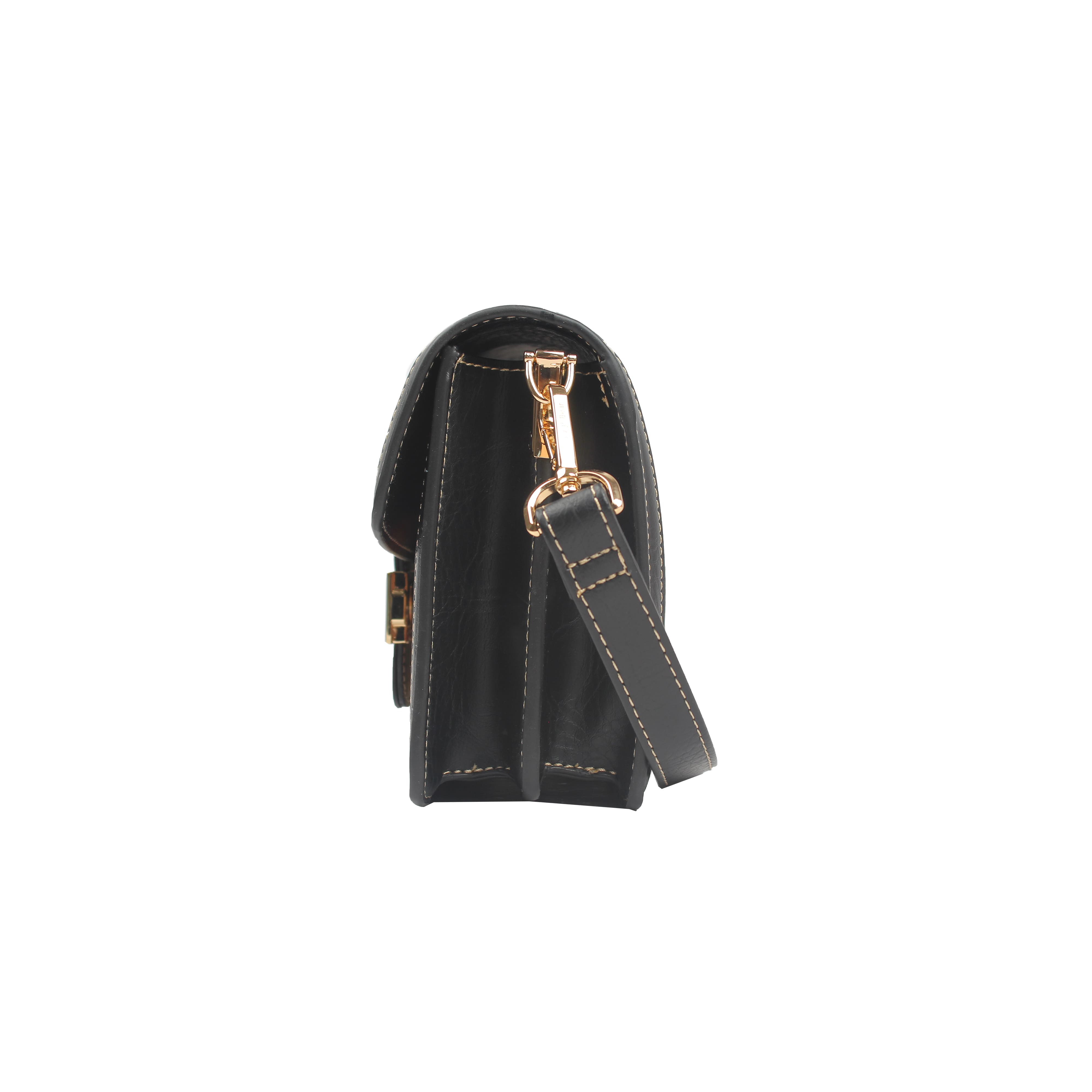 Foto 2 | Bolso cruzado Van Gogh Bear de Henney Bear V072 King Bear Negro