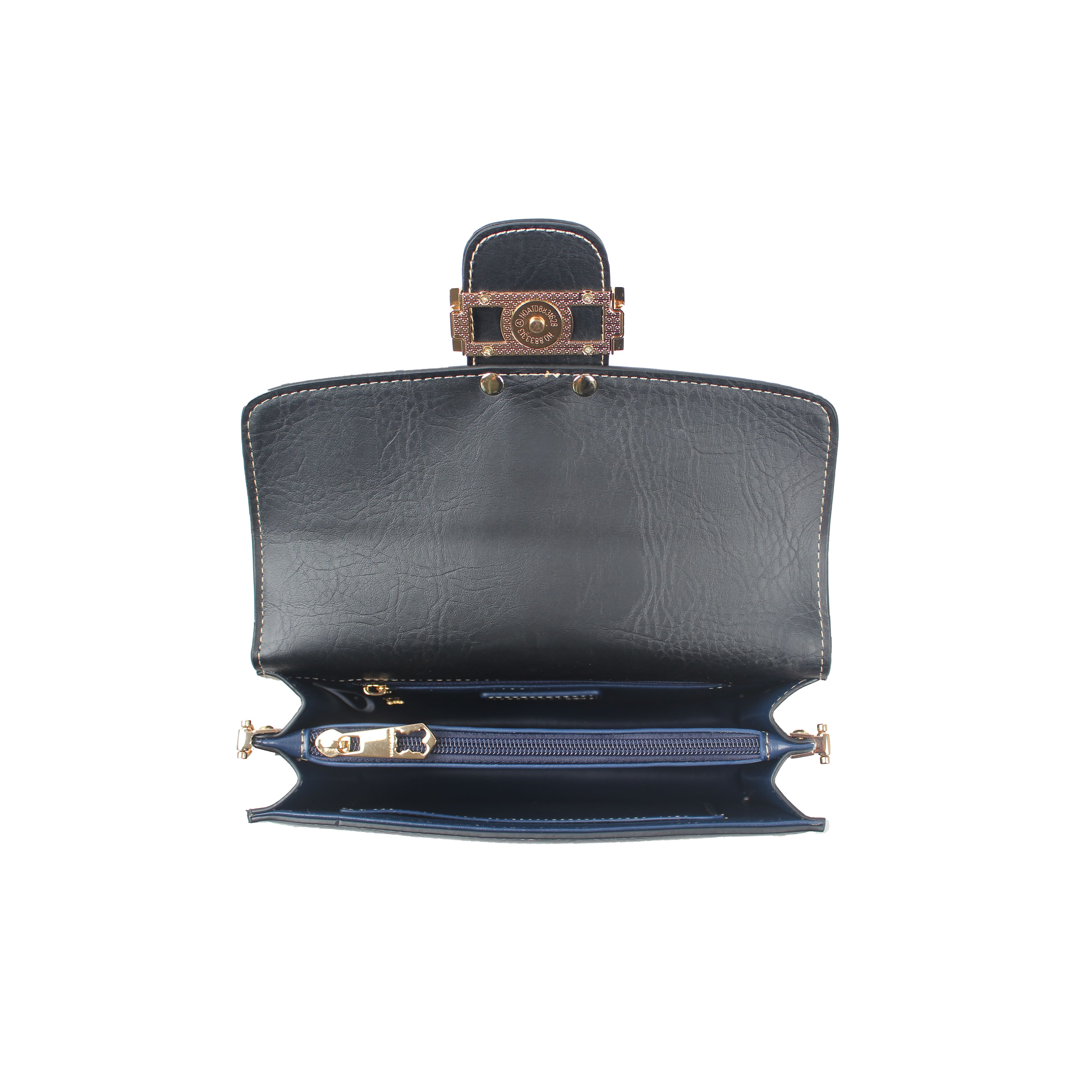 Foto 4 pulgar | Bolso cruzado Van Gogh Bear de Henney Bear V072 King Bear Negro