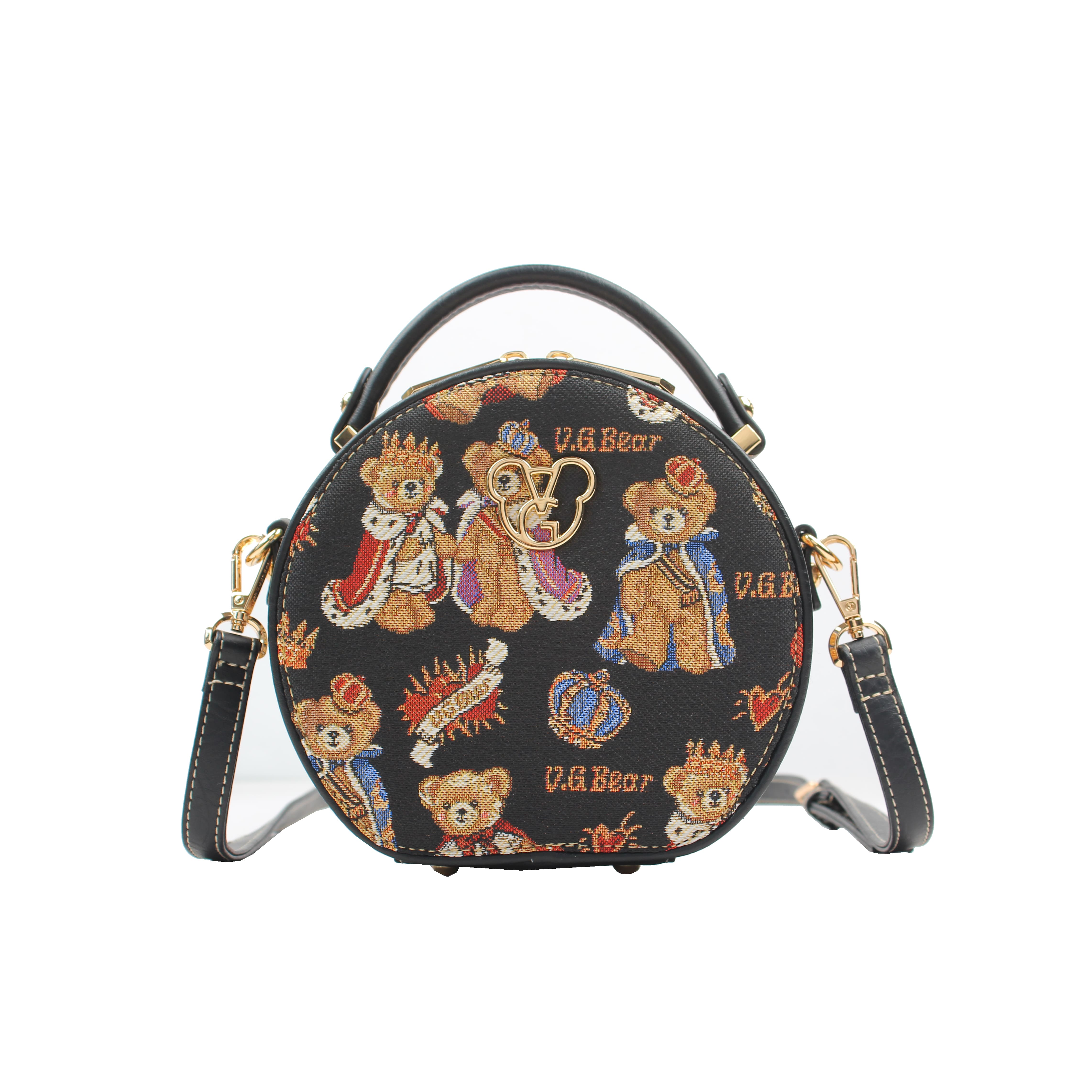 Foto 2 pulgar | Crossbody Van Gogh Bear By Henney Bear V091 King Bear Black