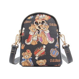 Foto 1 | Crossbody Van Gogh Bear By Henney Bear Negra para Mujer