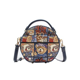Foto 1 | Crossbody Van Gogh Bear By Henney Bear Puzzle Bear para Mujer