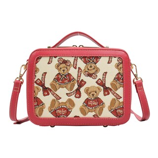 Foto 1 | Crossbody Van Gogh Bear By Henney Bear V125 Ribbon Red
