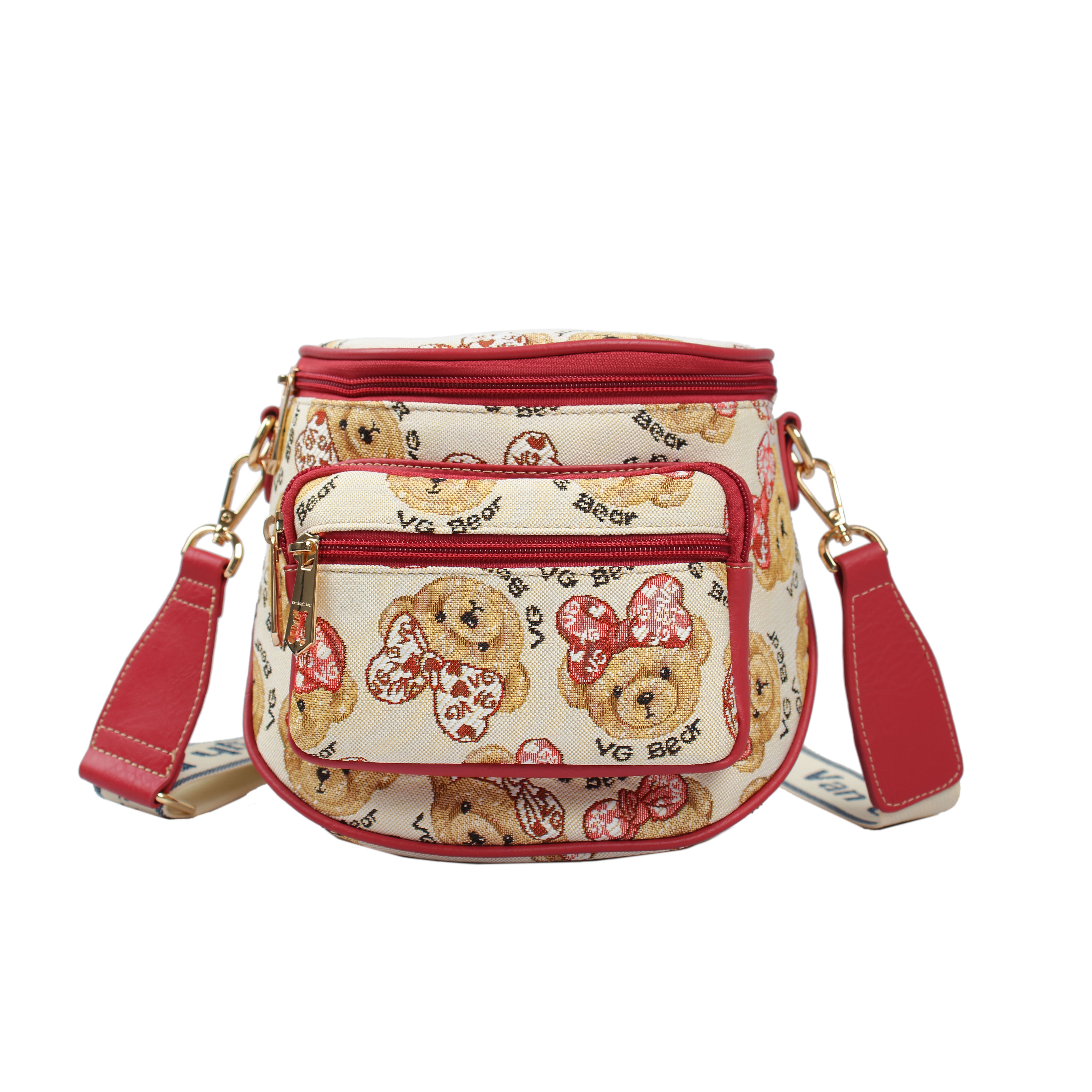 Crossbody Van Gogh Bear By Henney Bear V138 Heart