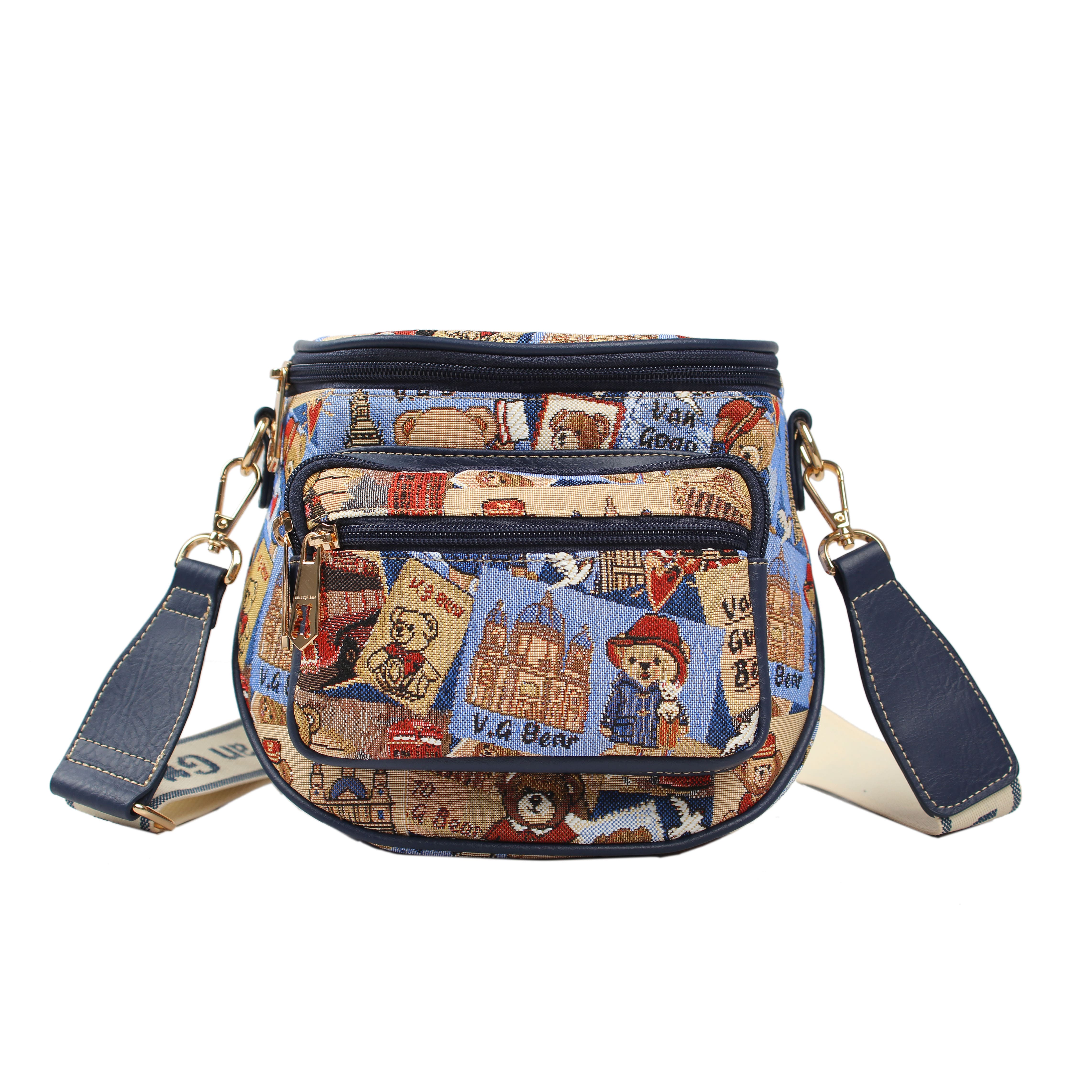 Crossbody Van Gogh Bear By Henney Bear V138 Postcard