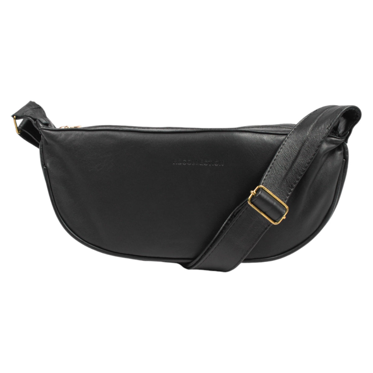 Bolso Crossbody Exterior Piel Color Negro Para Mujer De Rbcollection
