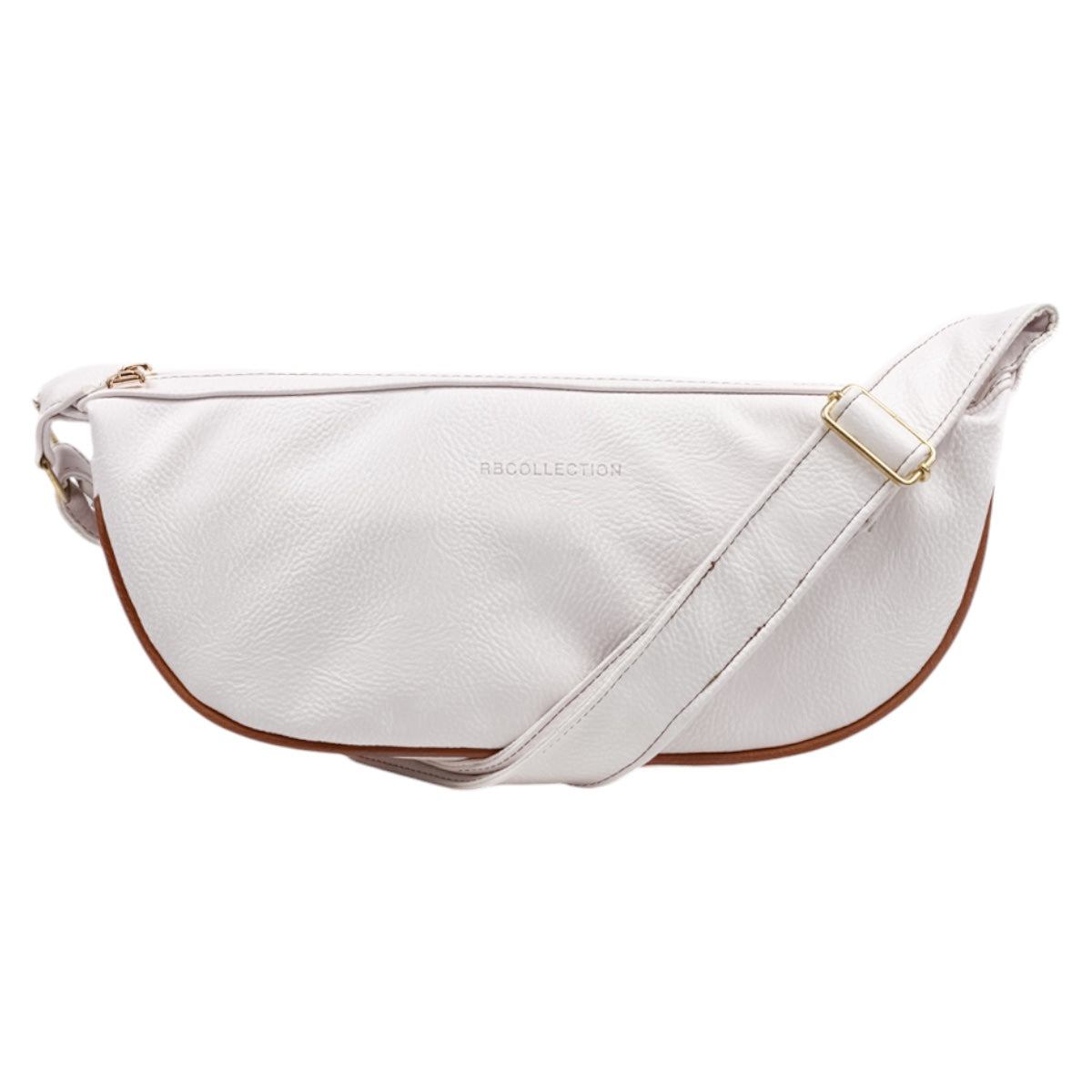 Foto 2 pulgar | Bolso Crossbody Exterior Piel Vegana Color Blanco Para Mujer De Rbcollection