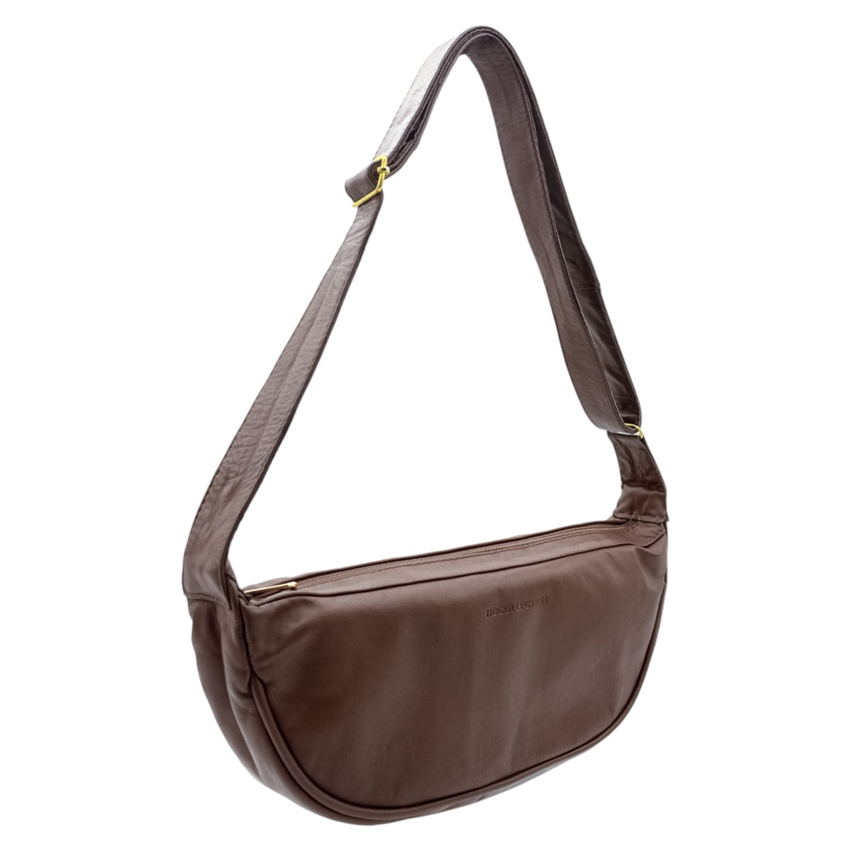 Foto 4 pulgar | Bolso Crossbody Exterior Piel Color Café Para Mujer De Rbcollection