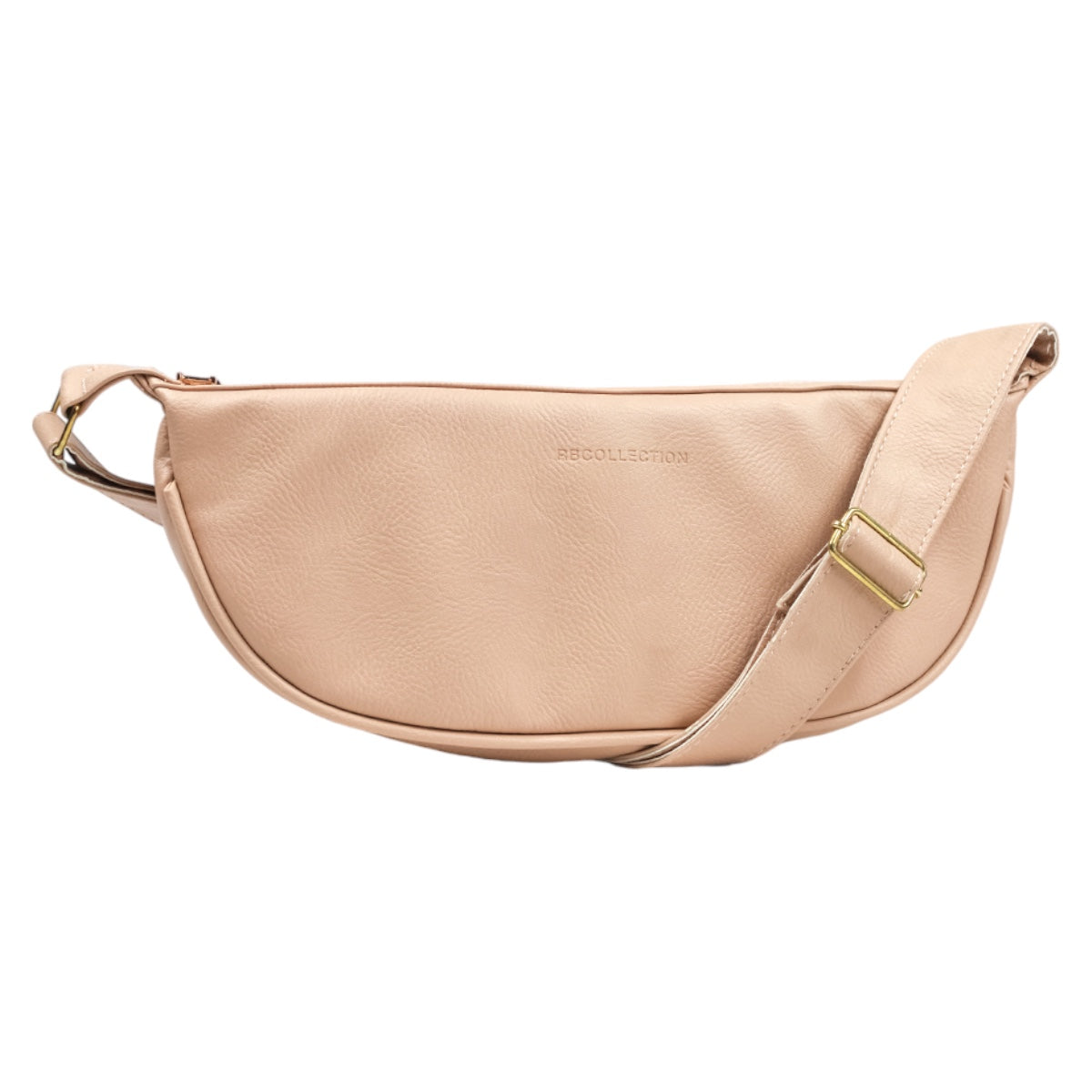 Foto 2 pulgar | Bolso Crossbody Exterior Piel Vegana Color Beige  Para Mujer De Rbcollection