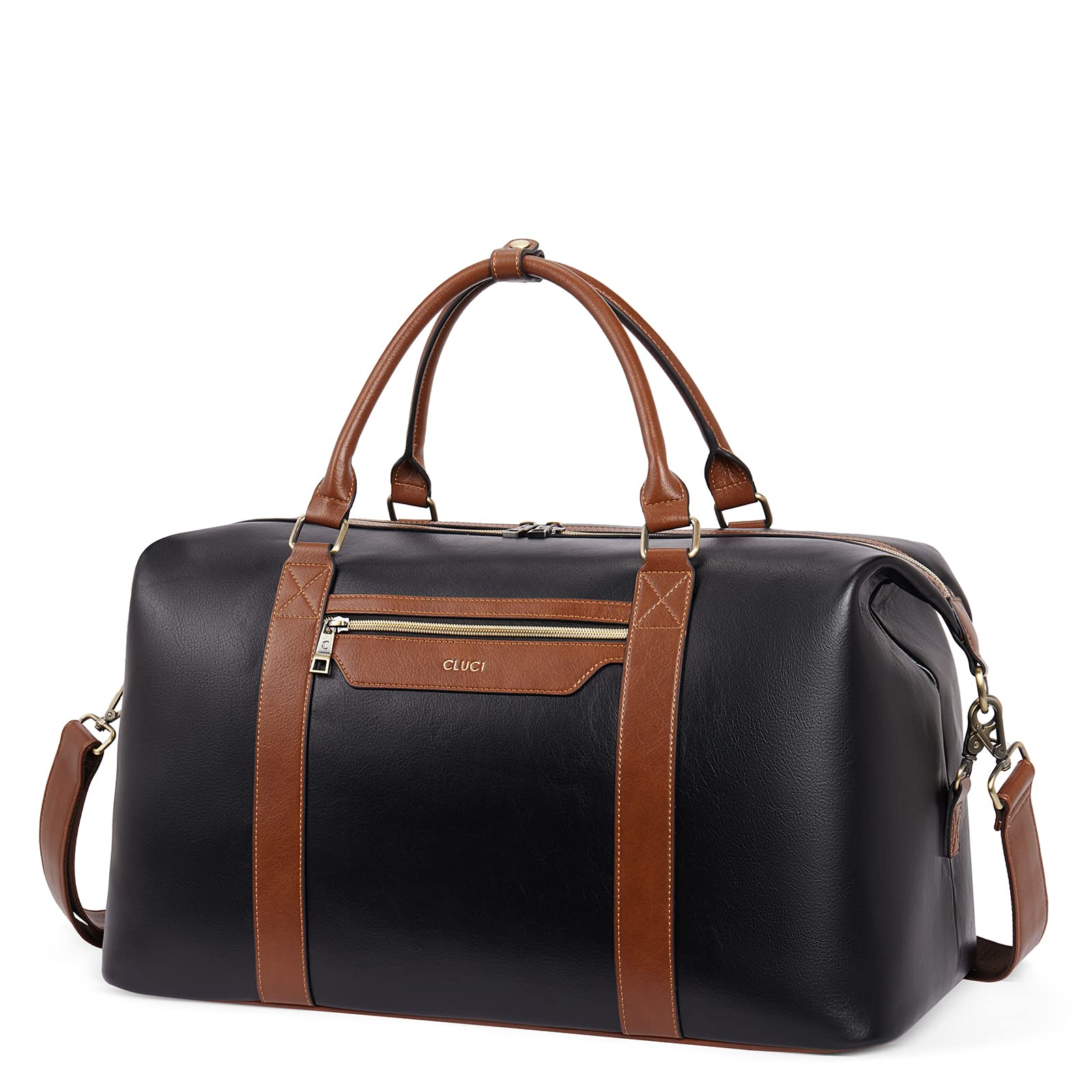 Foto 2 pulgar | Bolsa De Viaje De Piel Weekender Bag Cluci Para Mujer - Venta Internacional.