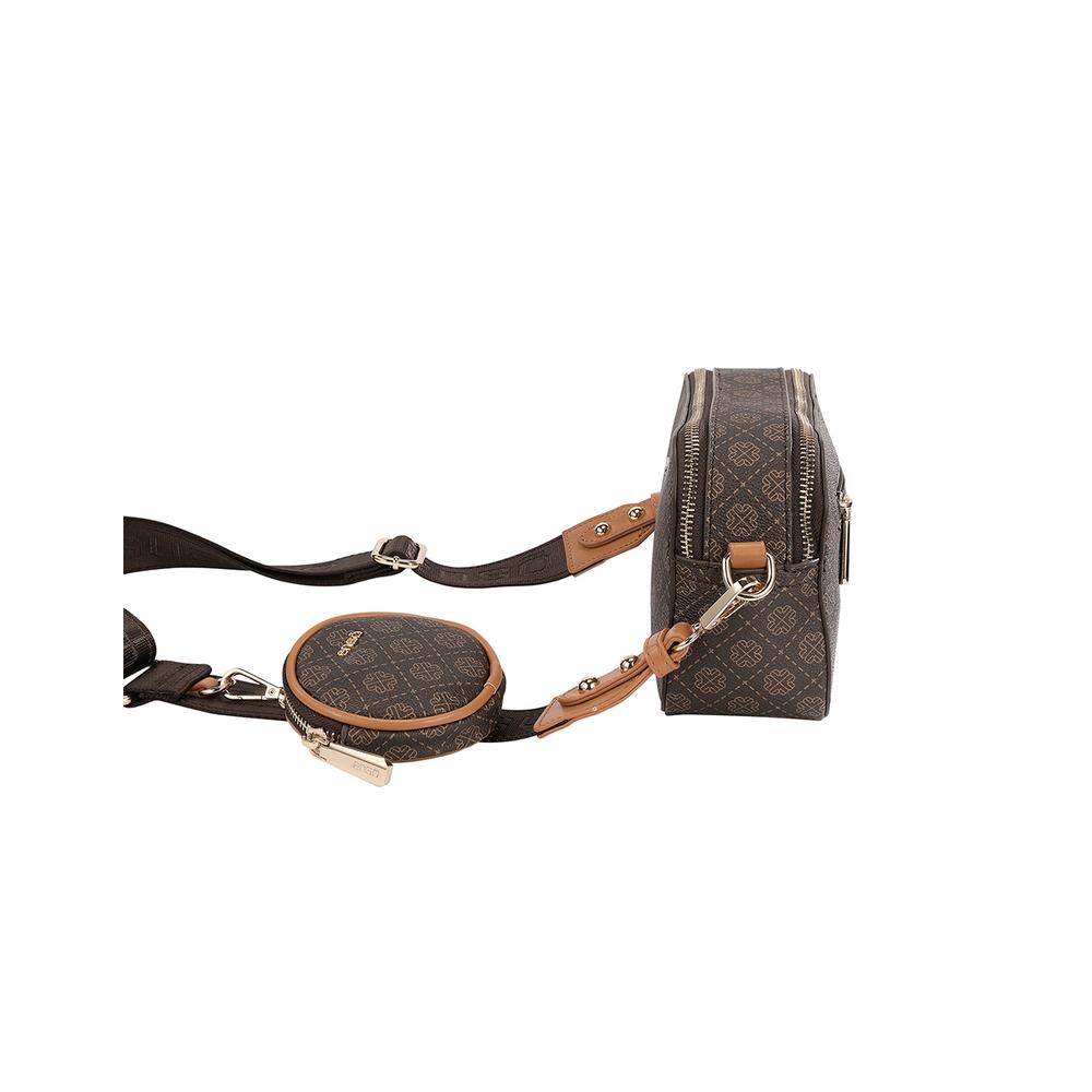 Foto 5 pulgar | Bolsa Crossbody Enso Mujer Eb244121cbm Monograma Café Cafe