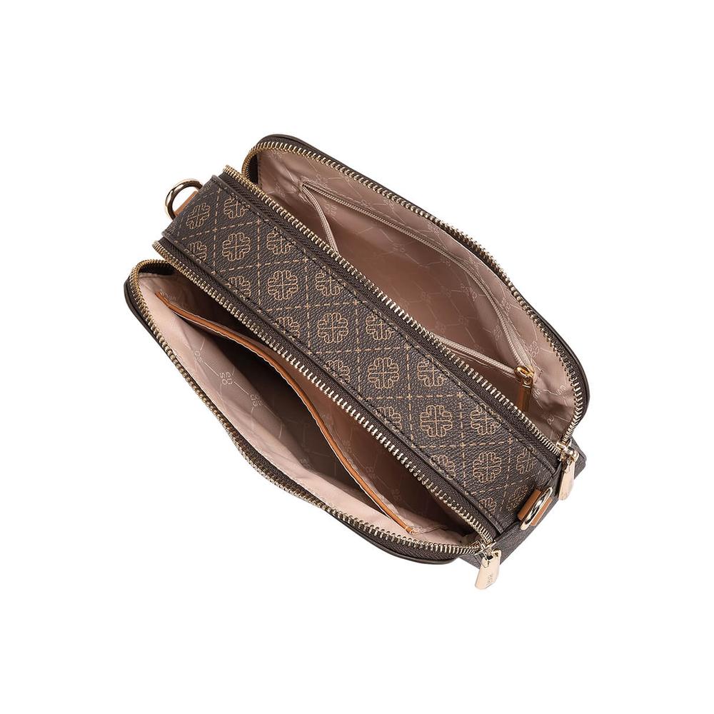 Foto 6 pulgar | Bolsa Crossbody Enso Mujer Eb244121cbm Monograma Café Cafe