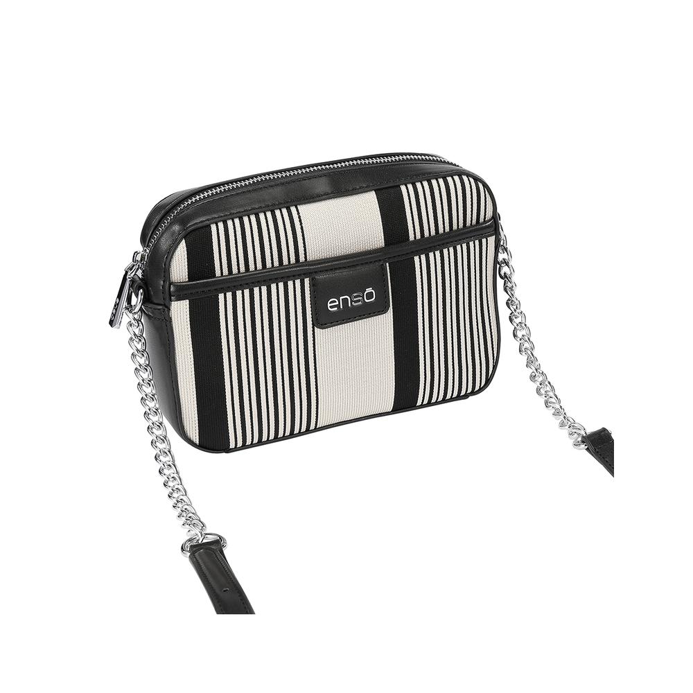 Foto 4 pulgar | Bolsa Crossbody Enso Mujer Eb243312cbbe Negro/beige Negro