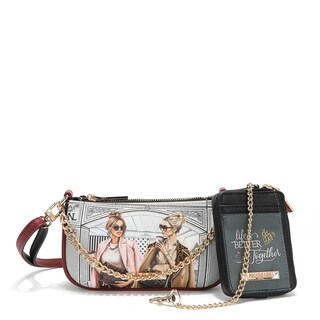 Foto 1 | Set De 2 Pz/ Bolsa Y Tarjetero Nicole Lee Estampada Akiko