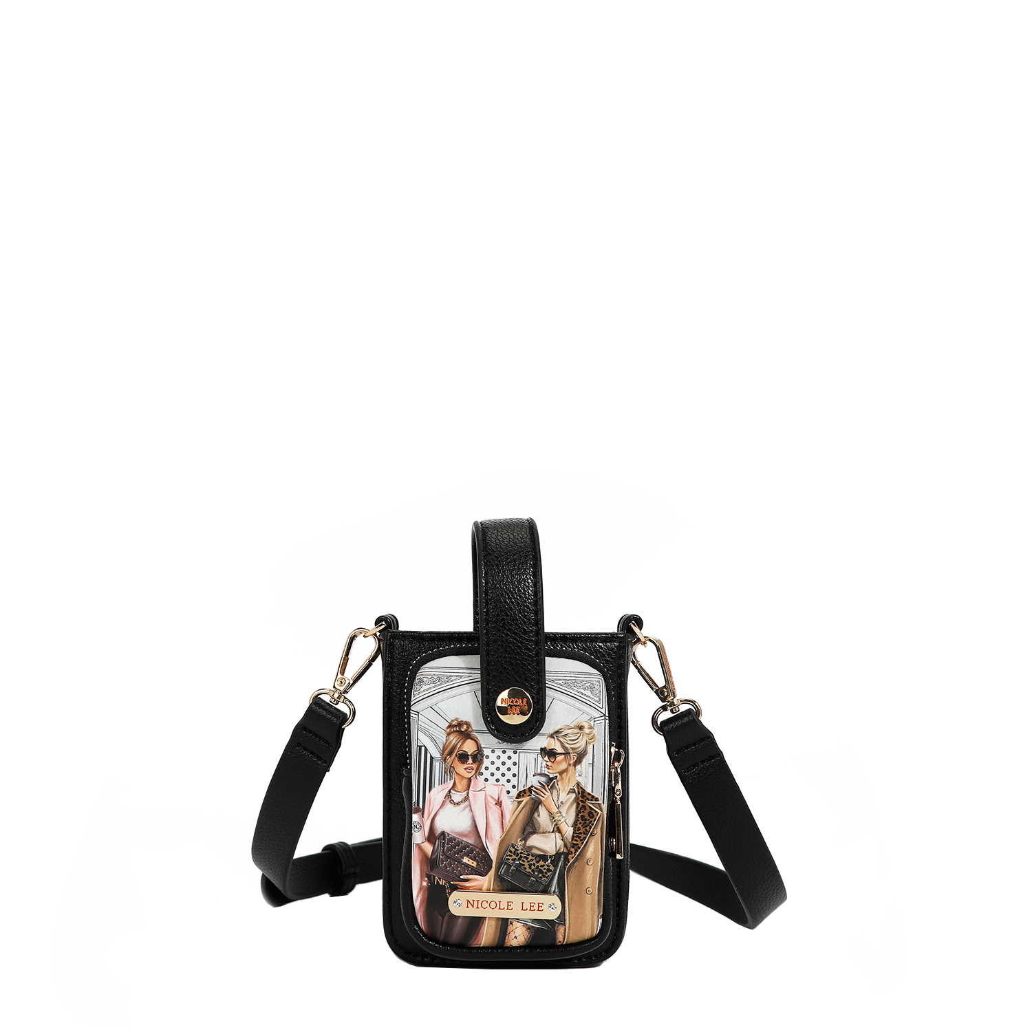 Foto 3 | Bolsita Para Celular Nicole Lee Estampada Ladies Night Fw224