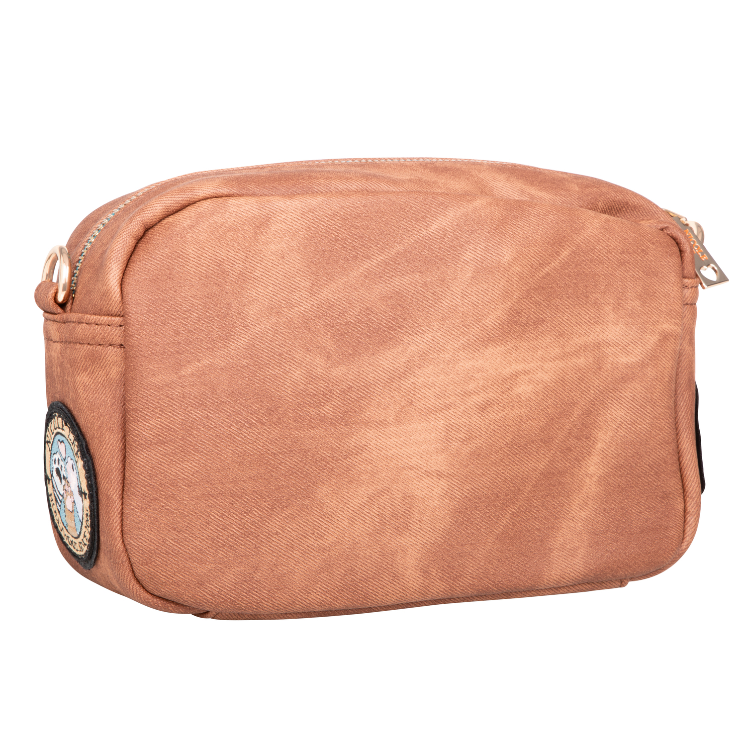 Foto 4 | Bolsa Cruzada Nicole Lee Mezclilla y Parches Bordados