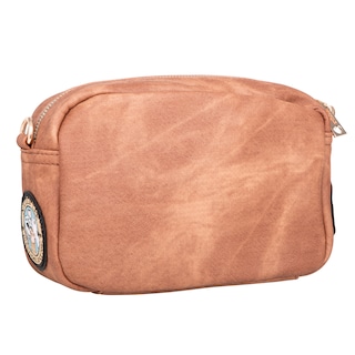 Foto 4 | Bolsa Cruzada Nicole Lee Mezclilla y Parches Bordados