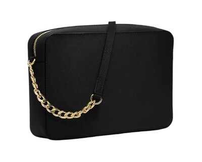 Foto 2 | Bolsa Michael Kors Jet Set Large Saffiano Leather Crossbody Bag Negra