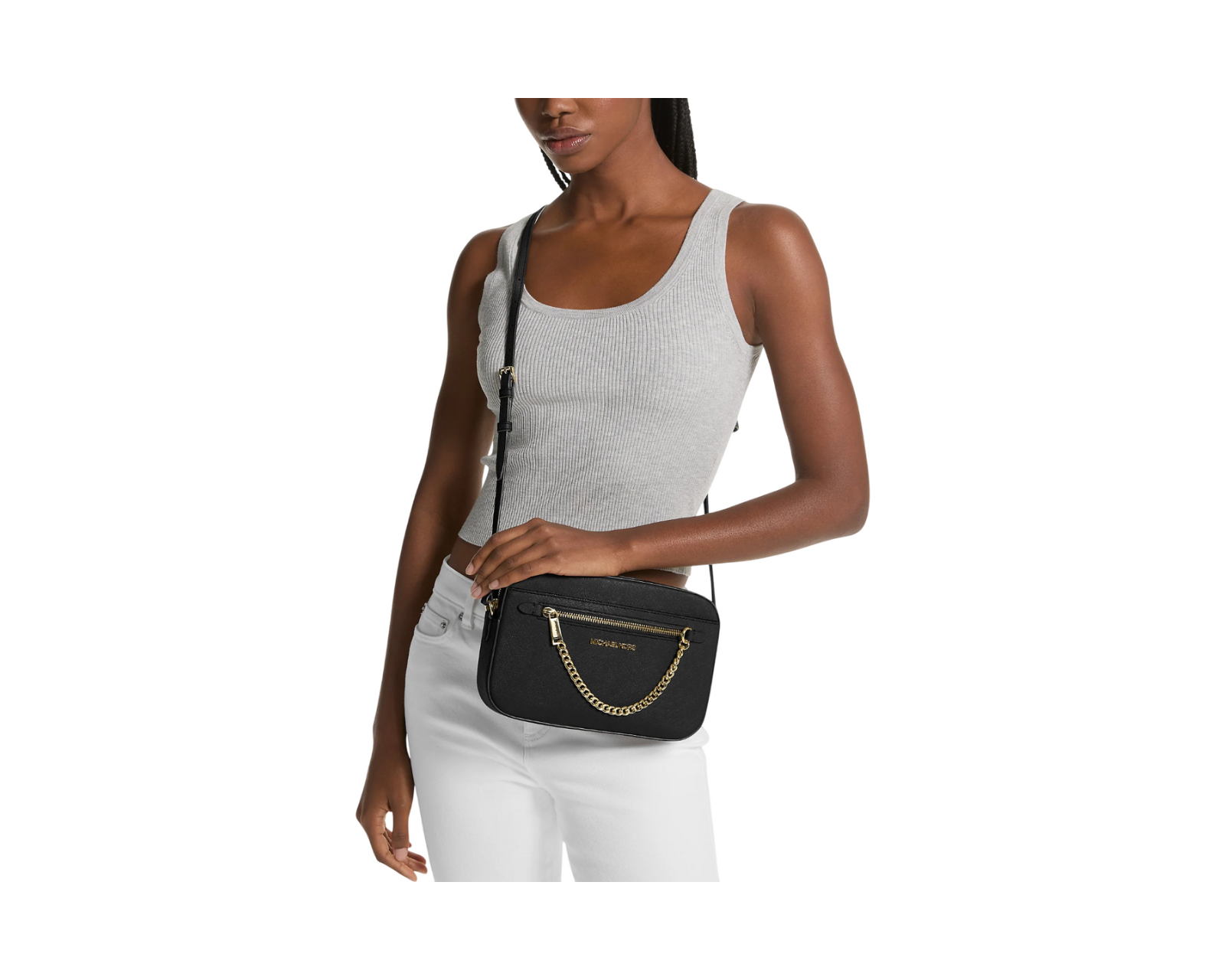 Foto 4 | Bolsa Michael Kors Jet Set Large Crossbody Bag 35s1gttc7l Negra